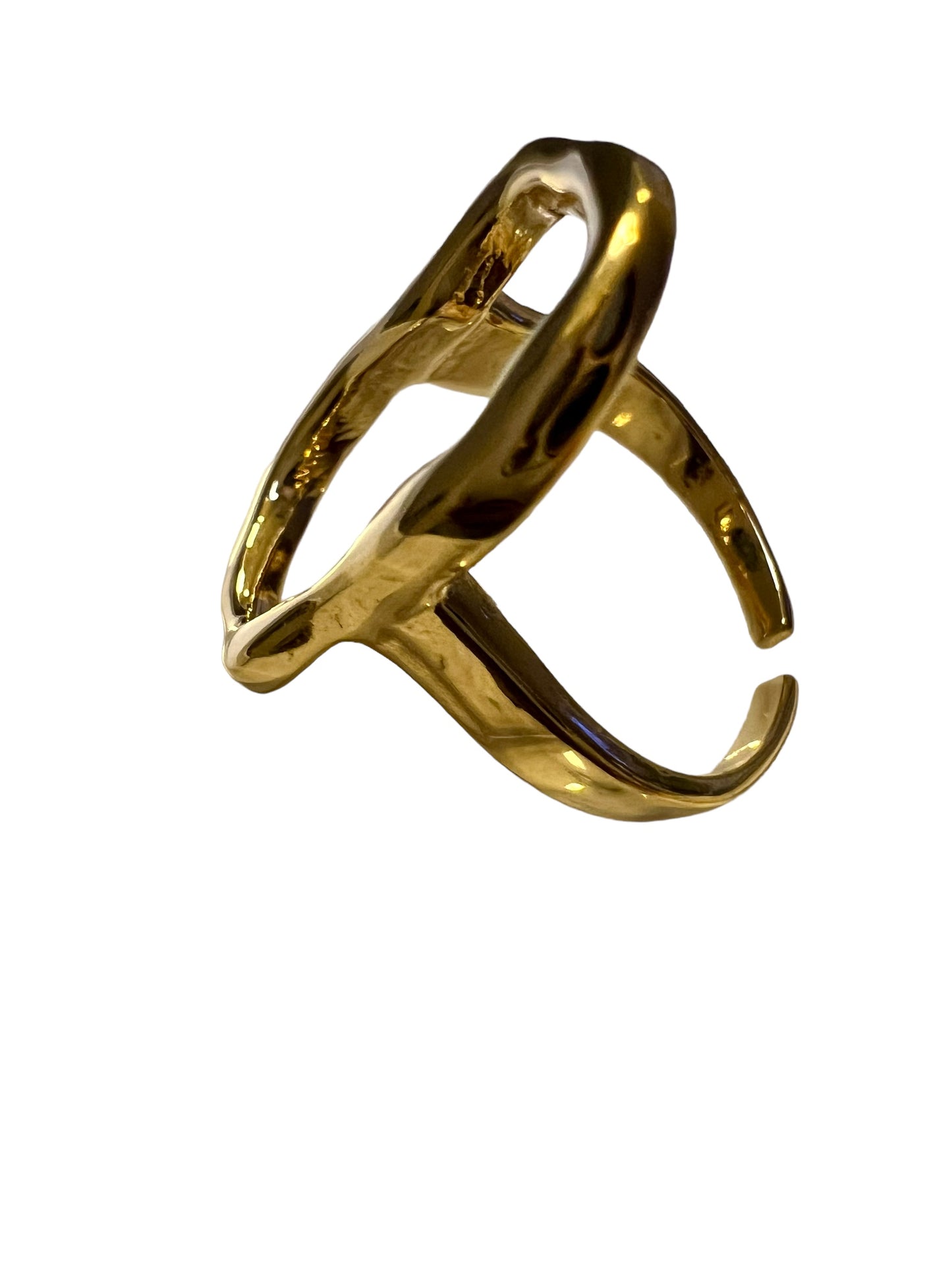 RING ADJUSTABLE ORGANIC GOLD