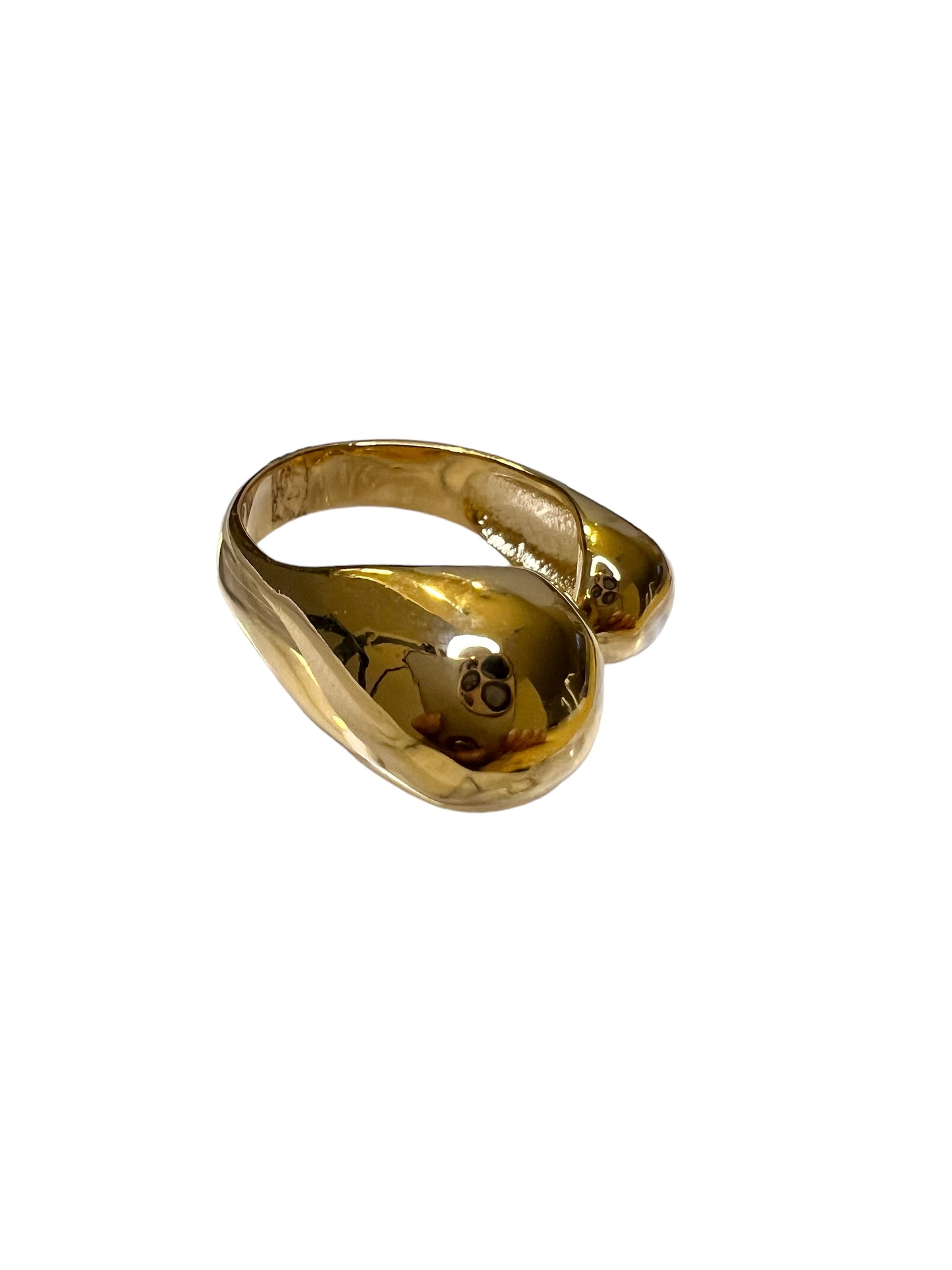 RING ADJUSTABLE GOLD SPHERE