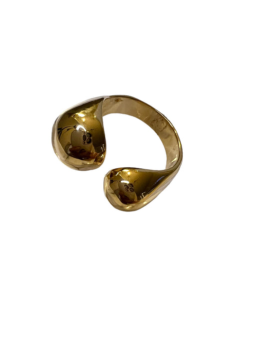 RING ADJUSTABLE GOLD SPHERE