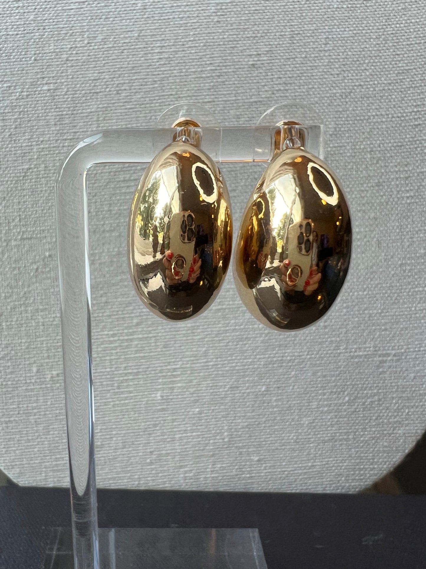 EARRING HALF MOON GOLD