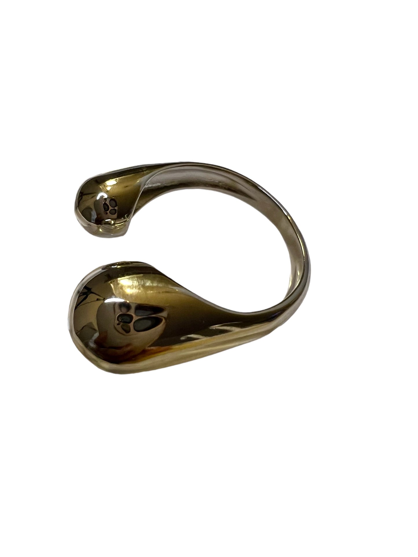 RING ADJUSTABLE RHODIUM SPHERE