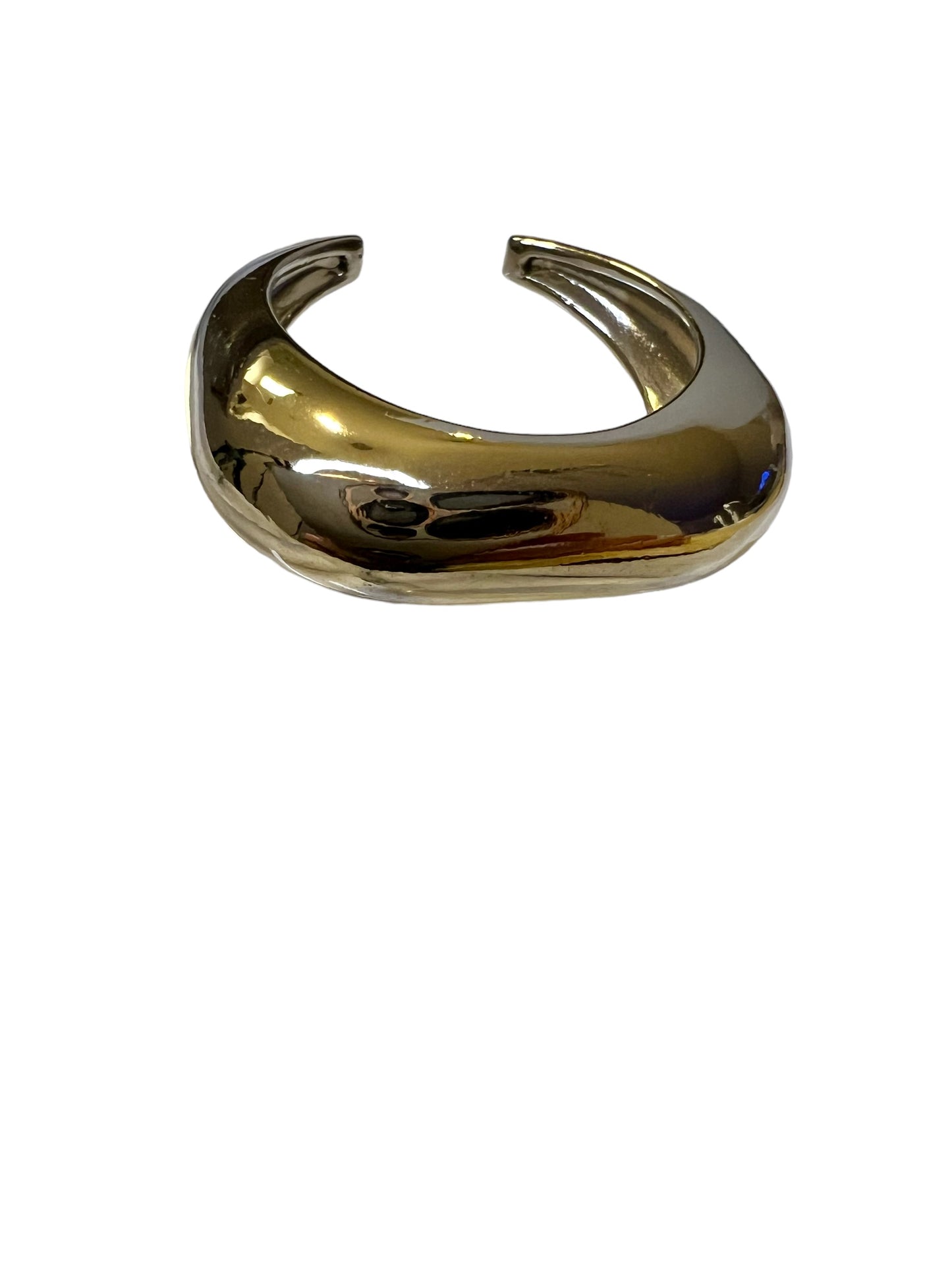 Smooth Adjustable Ring Rhodium