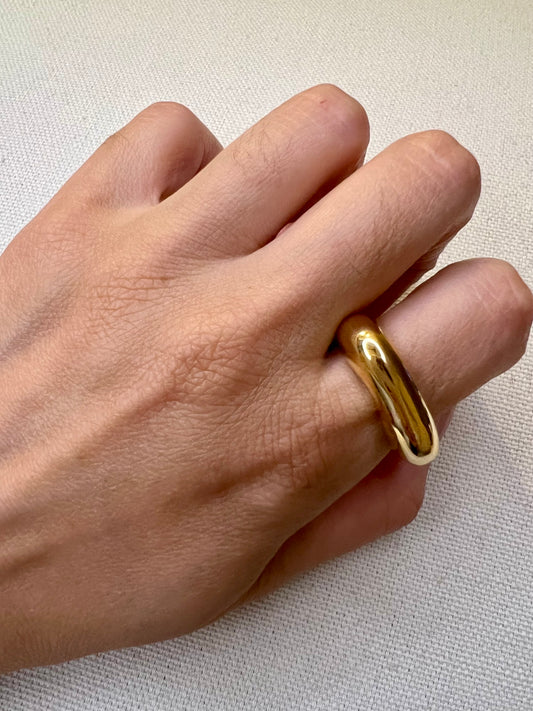 RING ADJUSTABLE GOLD SMOOTH