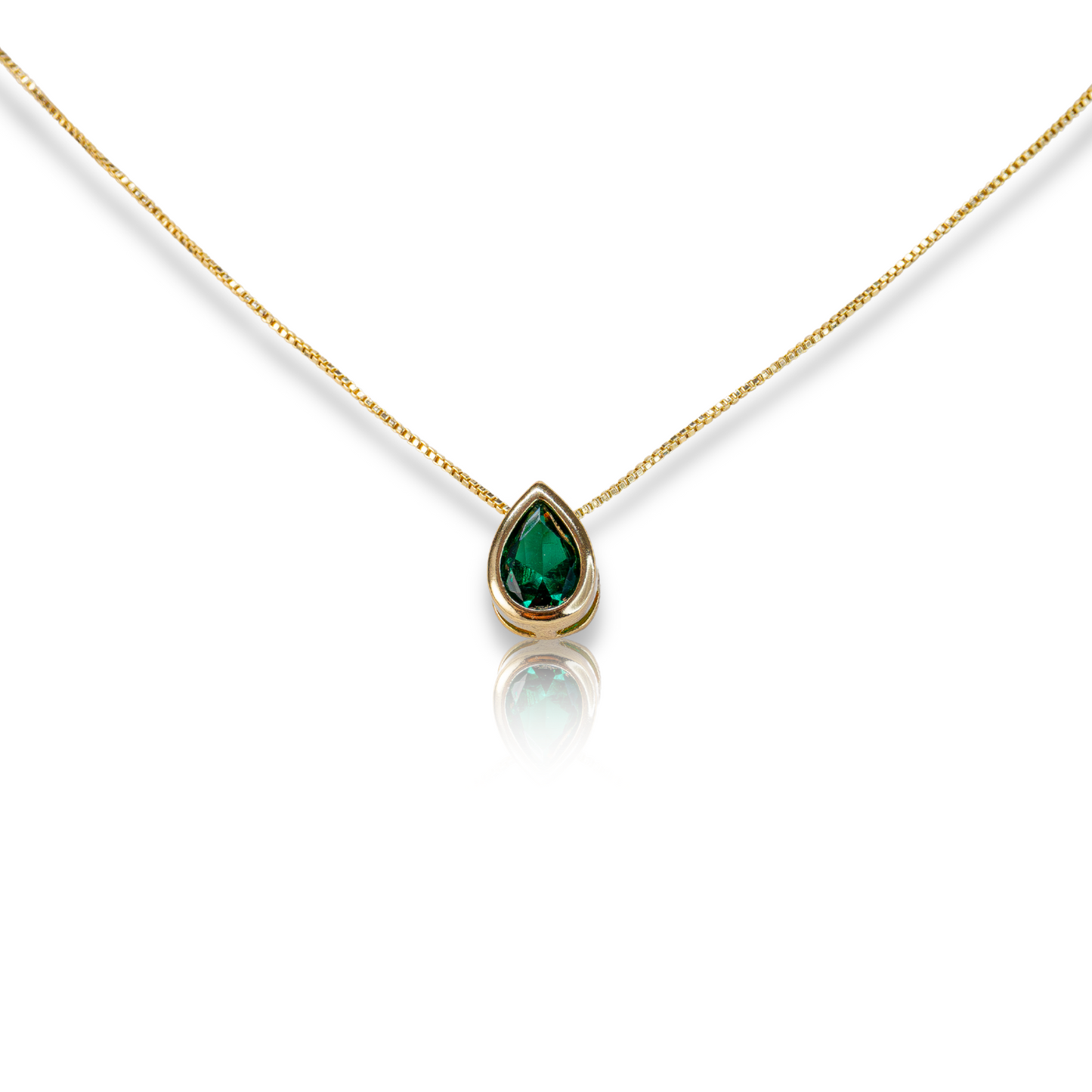 Necklace Emerald Zirconia.