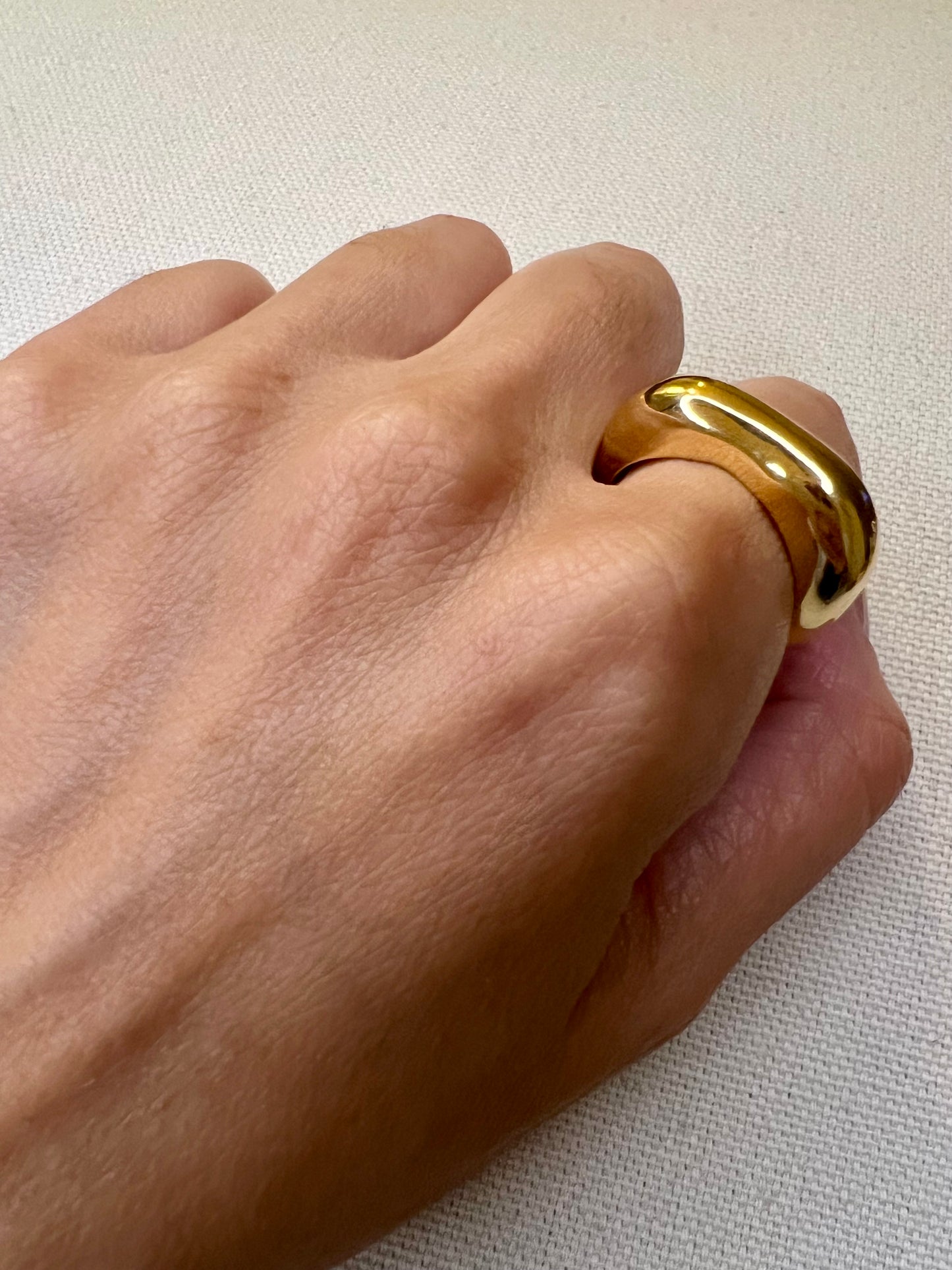 RING ADJUSTABLE GOLD SMOOTH