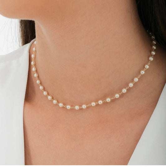 Choker Mini Pearls