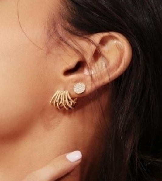 Ear Cuff Gold Texture