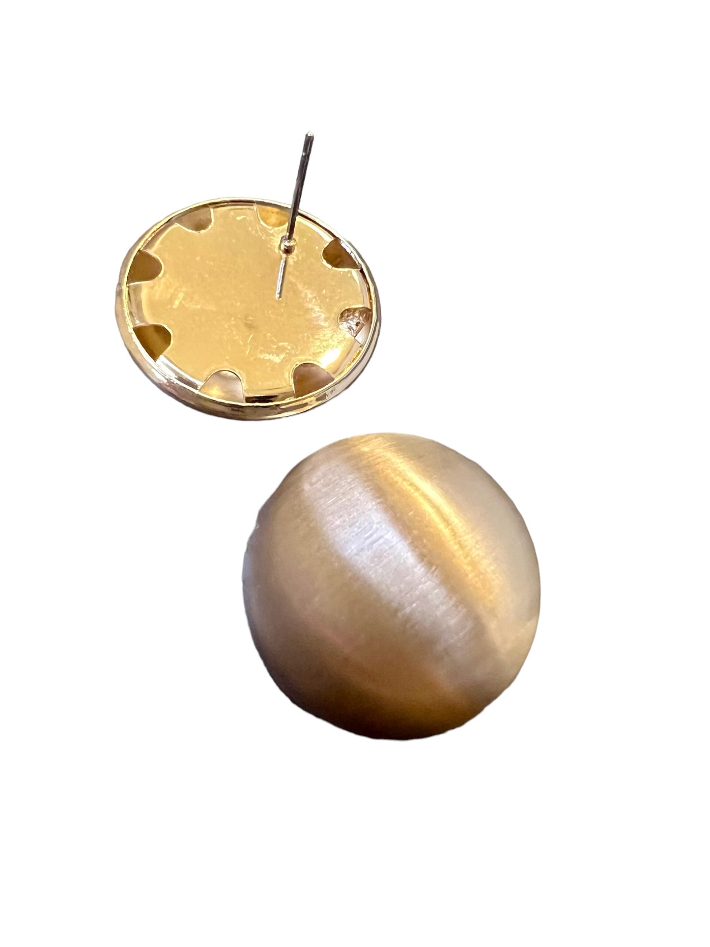 EARRING BUTTON GOLD