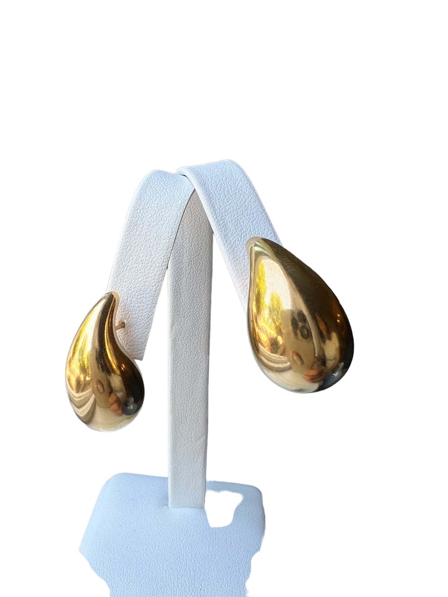 Earring Organic Drop Gold